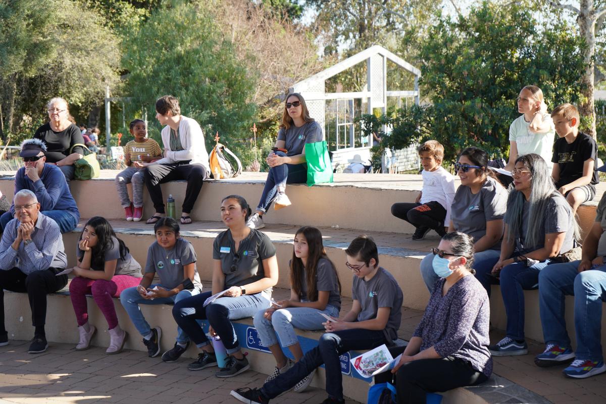 Community and cohort members gather to celebrate the Open House and Student Showcase. 