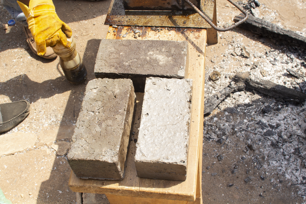 Recycled plastic pavements and tiles