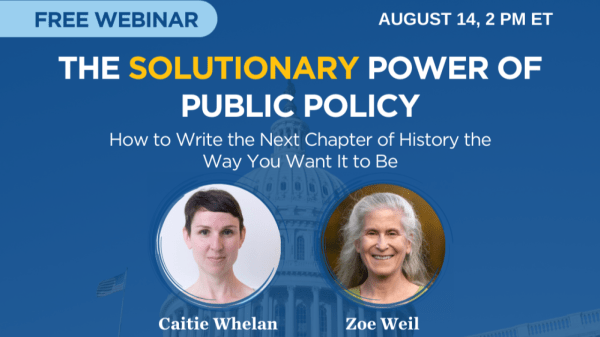 A flyer for the webinar with the speaker's faces. 