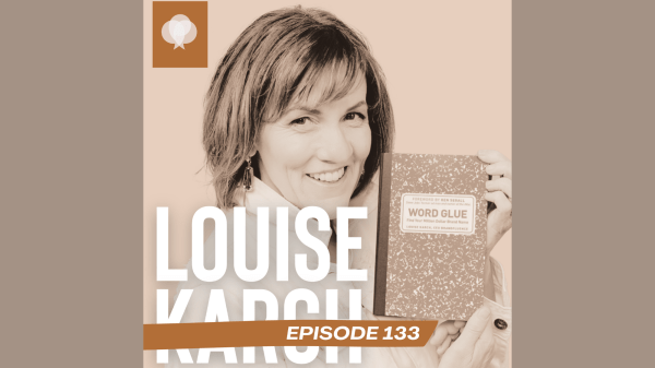 image of podcast guest for Episode 133 of the TALATERRA podcast shows a woman holding a book she authored