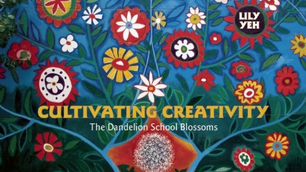 Book cover with colorful flowers and title Cultivating Creativity