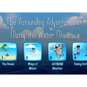 The Astounding Adventures of Matty the Water Molecule video game