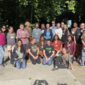 A group of Fellows pose for a picture together