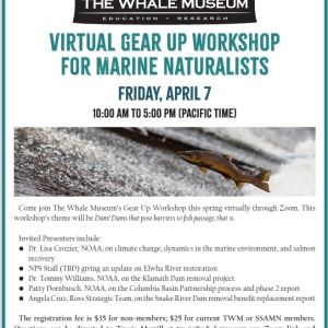 Flyer with a photo of a small orange-brown fish and text that is inlcuded in the body of this post