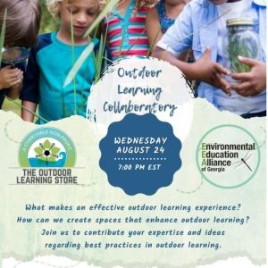 Top half of the graphic is a photo of five young kids looking at tall grass. Under the photo is text that is included in the body of the post.